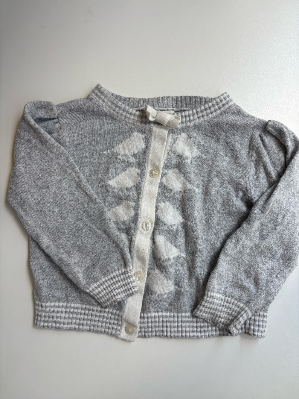 Monsoon baby grey bird sweater | size 18-24 months